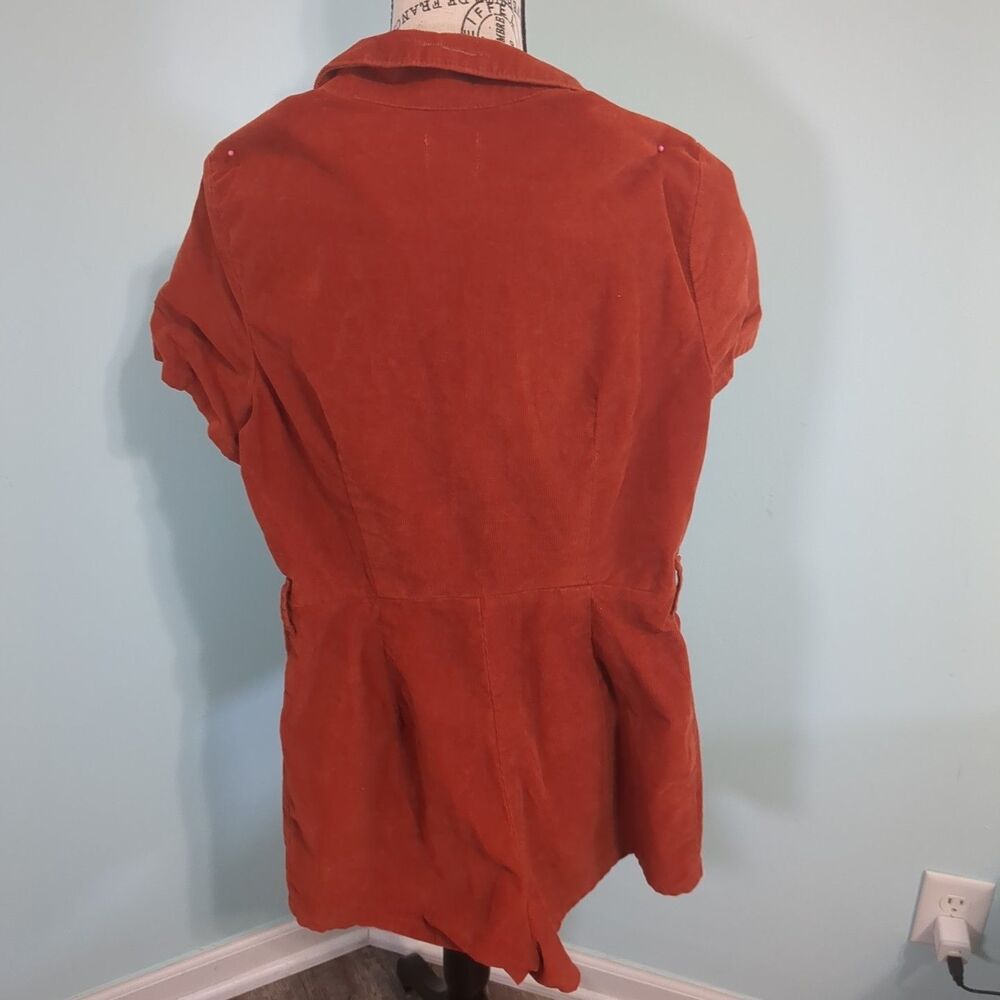 Urban Outfitters Short Sleeve Corduroy Playsuit 4 - Picture 2 of 5